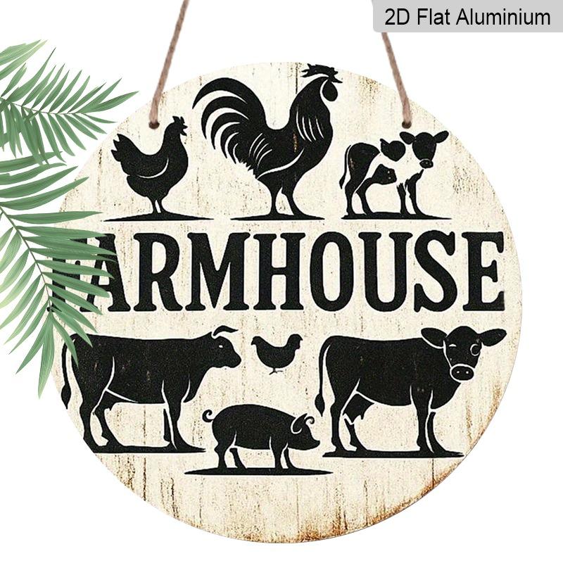 2D Flat, Retro-style Round Aluminum Wall Hanging, Available in Various Sizes, Rustic Farmhouse Style, Printed with Animal Patterns. Suitable for 20*20cm
2D Flat, Retro-style Round Aluminum Wall Hanging, Available in Various Sizes, Rustic Farmhouse Style, Printed with Animal Patterns. Suitable for 20*20cm