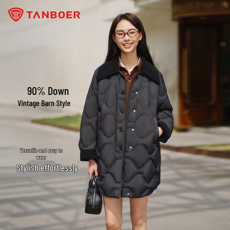 Tanboer Women s Lightweight Mid-Length Lapel Down Jacket TB5330232A S 160
Tanboer Women s Lightweight Mid-Length Lapel Down Jacket TB5330232A S 160