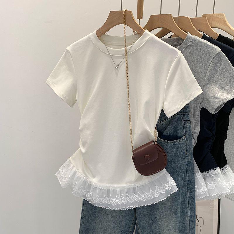 New Double Layer Lace Trim Women s Off-Shoulder T-Shirt – Black Short Sleeve Top. Medium
New Double Layer Lace Trim Women s Off-Shoulder T-Shirt – Black Short Sleeve Top. Medium