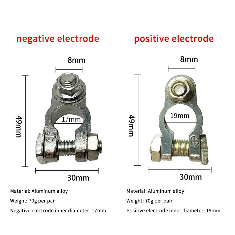 1 Pair Battery Clamp Terminal For Car Battery Charging With Quick Release Connectors, Suitable For 12V And 24V Systems. 1
1 Pair Battery Clamp Terminal For Car Battery Charging With Quick Release Connectors, Suitable For 12V And 24V Systems. 1