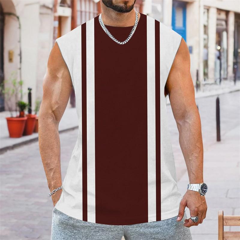 Мужской модный жилет в полоску, летняя уличная мода, жилет без рукавов с 3D-принтом, свободный и дышащий топ в стиле харадзюку 4XL
Мужской модный жилет в полоску, летняя уличная мода, жилет без рукавов с 3D-принтом, свободный и дышащий топ в стиле харадзюку 4XL