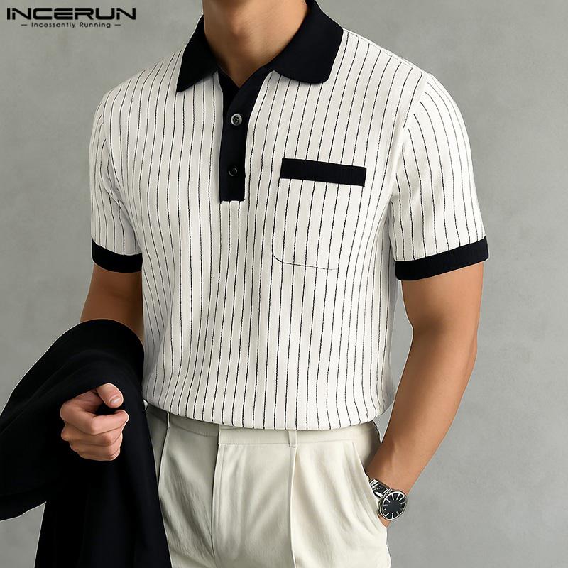 INCERUN Oversized Men Summer Lapel Neck Short Sleeve Striped Print Casual Office T-shirts S белый
INCERUN Oversized Men Summer Lapel Neck Short Sleeve Striped Print Casual Office T-shirts S белый