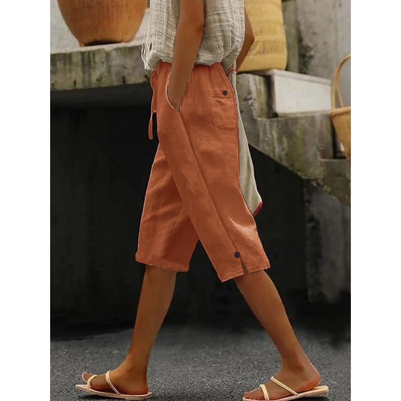 Women s Solid Color Cotton Linen Loose Fit Belted Front & Back Multiple Pockets Capri Pants 3XL помаранчевий
Women s Solid Color Cotton Linen Loose Fit Belted Front & Back Multiple Pockets Capri Pants 3XL помаранчевий