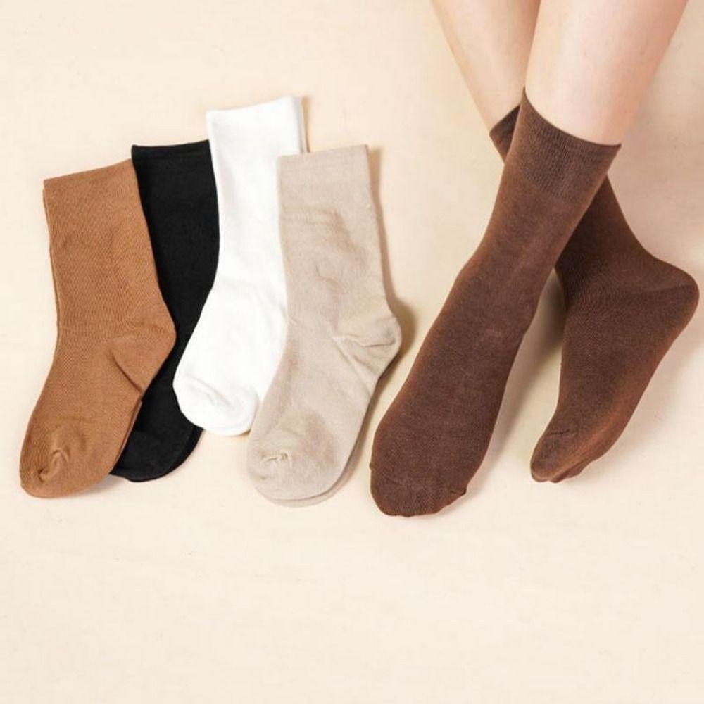 Solid Color Women Long Socks Non-slip Girls Pile Socks Simple Middle Tube Socks Summer колір темно кави
Solid Color Women Long Socks Non-slip Girls Pile Socks Simple Middle Tube Socks Summer колір темно кави