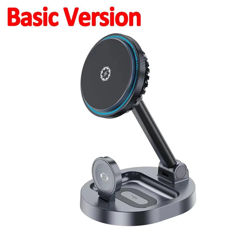 ice Охлаждение 3 в 1 Магнитная Беспроводная Зарядная Станция Подставка Пад Складная Быстрая Зарядка Док Для iPhone 15 14 13 12 Pro iWatch 8 7 Airpods