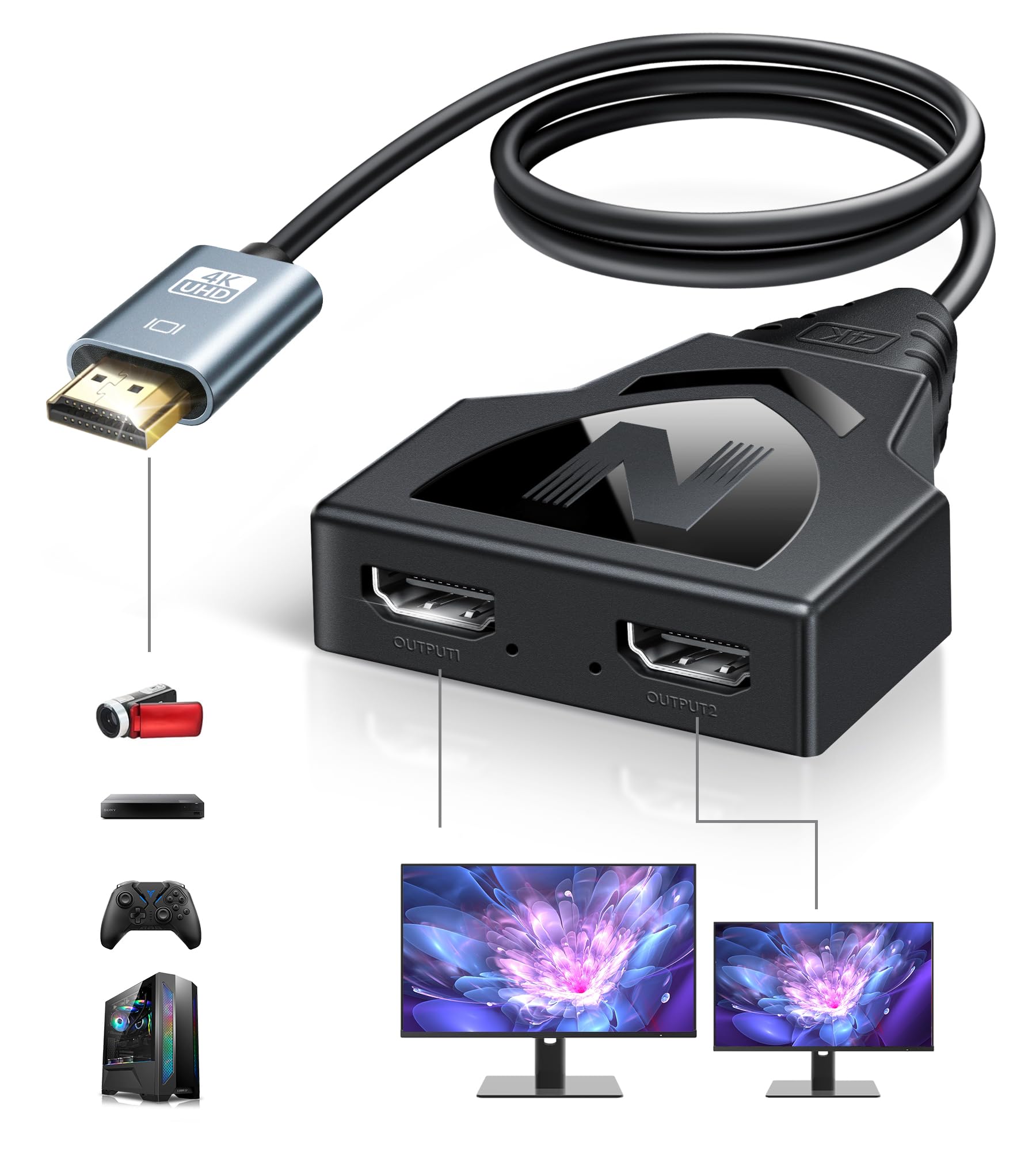 Новый HDMI-кабель NEWCARE 4K HDMI-сплиттер 1 вход 2 выхода одновременный выход HDMI LCD HDMI-сплиттер USB-блок питания совместим с совместим с чёрный
Новый HDMI-кабель NEWCARE 4K HDMI-сплиттер 1 вход 2 выхода одновременный выход HDMI LCD HDMI-сплиттер USB-блок питания совместим с совместим с чёрный
