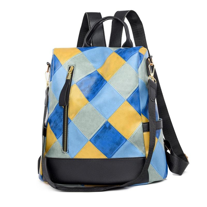 Fashion Anti-theft Women Backpacks Stitching and contrasting colors Travel Backpack Ladies Large Capacity Shoulder Handbags синій
Fashion Anti-theft Women Backpacks Stitching and contrasting colors Travel Backpack Ladies Large Capacity Shoulder Handbags синій