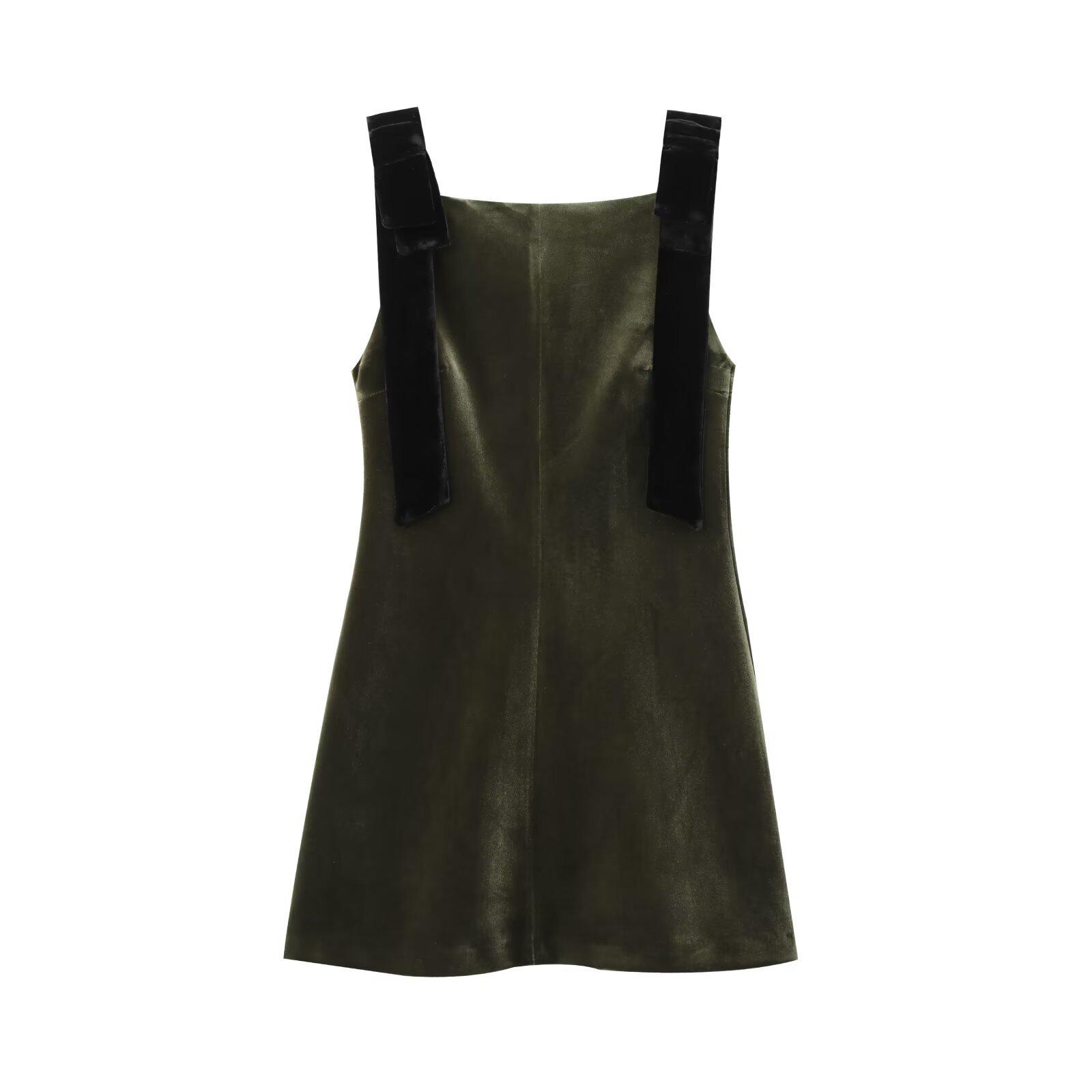 2024 Зимнее женское бархатное платье с бантом в европейском и американском стиле Extra Small зелёный
2024 Зимнее женское бархатное платье с бантом в европейском и американском стиле Extra Small зелёный