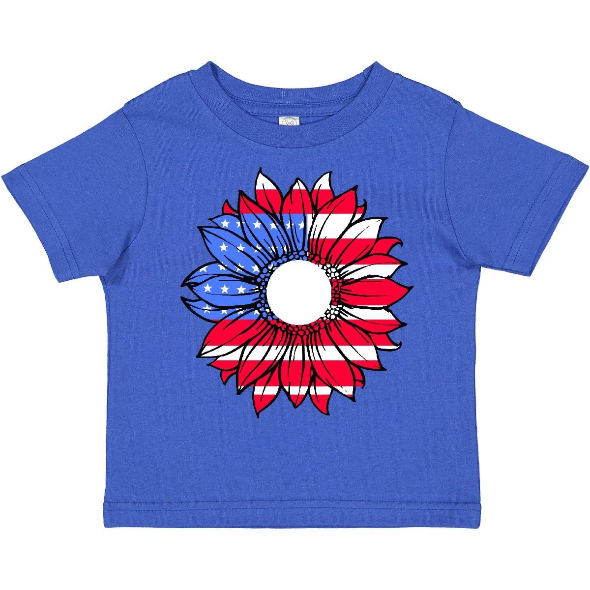 Inktastic American Flag Sunflower In Red White And Blue Toddler T-Shirt Memorial 110
Inktastic American Flag Sunflower In Red White And Blue Toddler T-Shirt Memorial 110