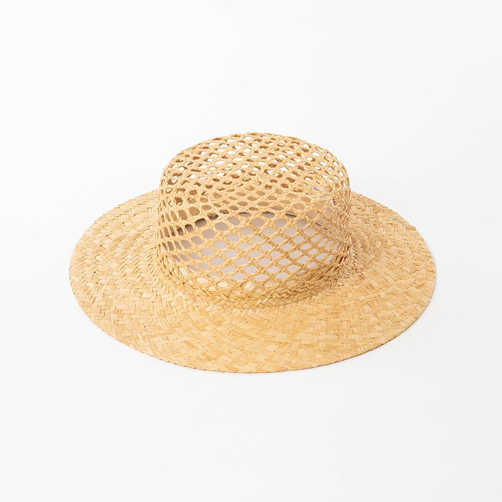 USPOP Women Raffia Straw Boater Hat Wide Brim Summer Beach Sun Hat Handwoven Hollow Straw Vacation Hat M 57cm
USPOP Women Raffia Straw Boater Hat Wide Brim Summer Beach Sun Hat Handwoven Hollow Straw Vacation Hat M 57cm