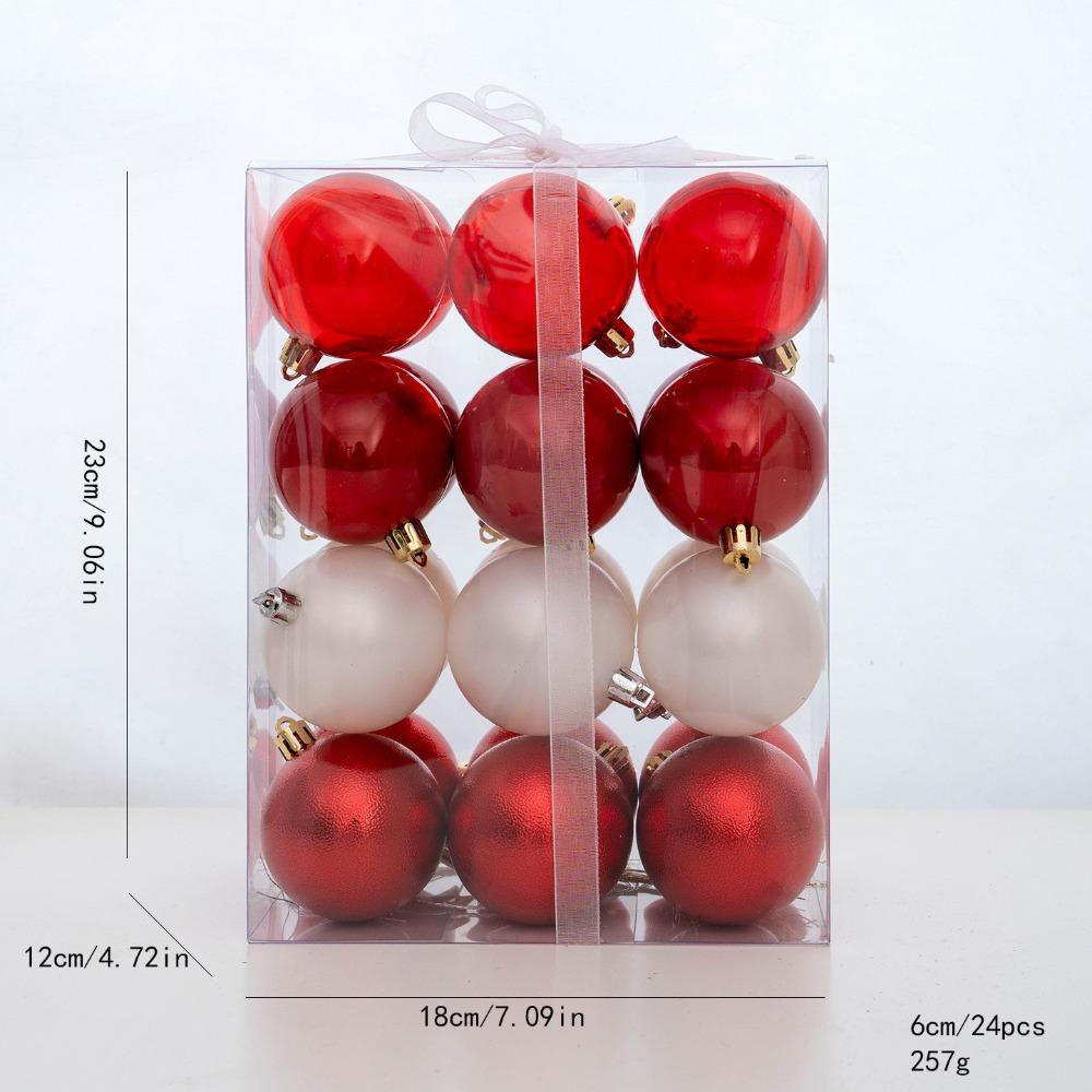 24pcs/set High-quality Plastic Christmas Ball Set Multicolor 6cm Xmas Ornament Ball Suspensable Xmas Baubles Storefront 1.5cm красный
24pcs/set High-quality Plastic Christmas Ball Set Multicolor 6cm Xmas Ornament Ball Suspensable Xmas Baubles Storefront 1.5cm красный