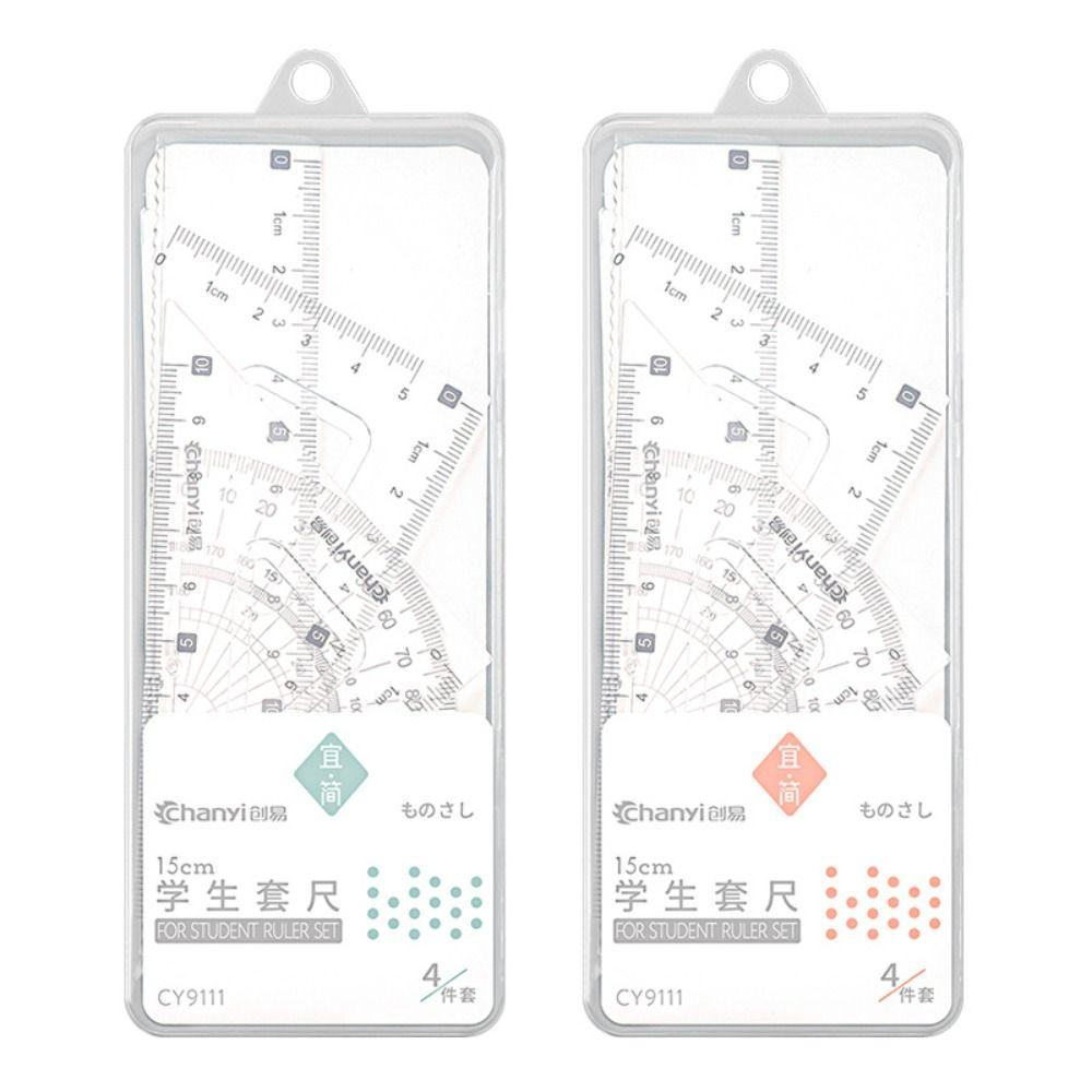 INS Style Straight Triangle Ruler Protractor Set Multifunctional Dividing Ruler Stationery
INS Style Straight Triangle Ruler Protractor Set Multifunctional Dividing Ruler Stationery
