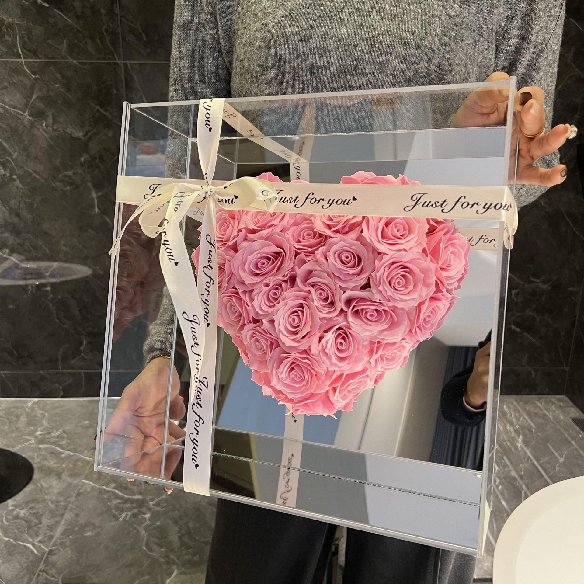 Creative Eternal Flower Acrylic Heart Gift Box for Valentine s Day or Birthday 35x35x11 cm
Creative Eternal Flower Acrylic Heart Gift Box for Valentine s Day or Birthday 35x35x11 cm