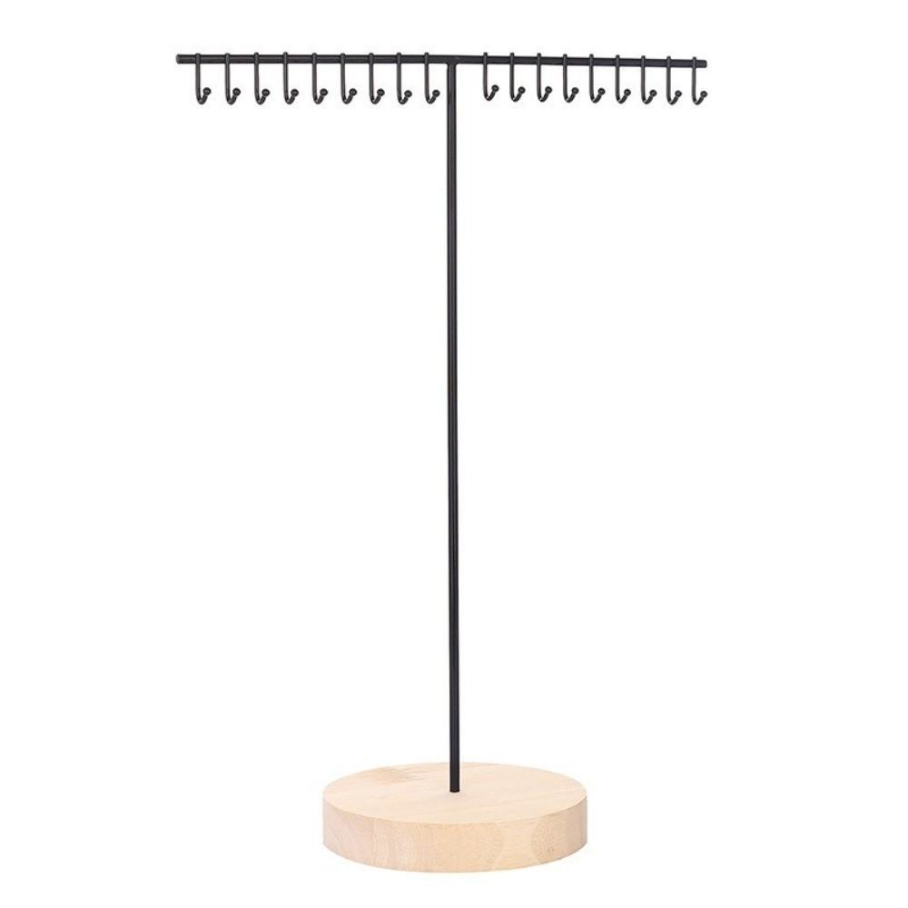 with Wood Base Jewelry Organizers Stand T-shaped Bracelet Holder Home Accessories чорний
with Wood Base Jewelry Organizers Stand T-shaped Bracelet Holder Home Accessories чорний