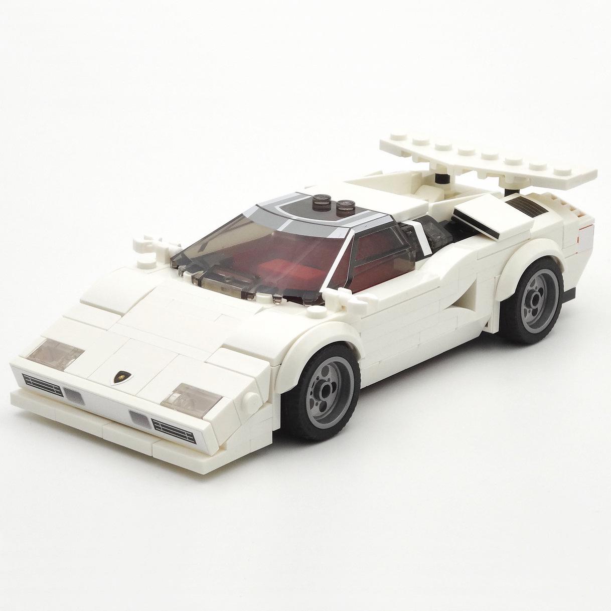 Трансграничные MOC мелкодетальные строительные блоки: Lamborghini Countach, Совместимый с серией суперкаров Lego
Трансграничные MOC мелкодетальные строительные блоки: Lamborghini Countach, Совместимый с серией суперкаров Lego