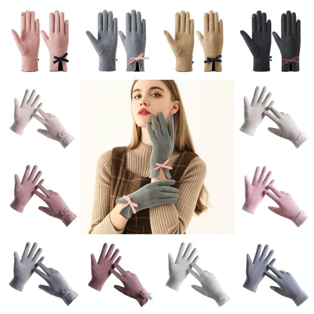 Anti-slip Winter Women Gloves Bowknot Elasticity Soft Gloves Riding Equipment Khaki-Style B
Anti-slip Winter Women Gloves Bowknot Elasticity Soft Gloves Riding Equipment Khaki-Style B