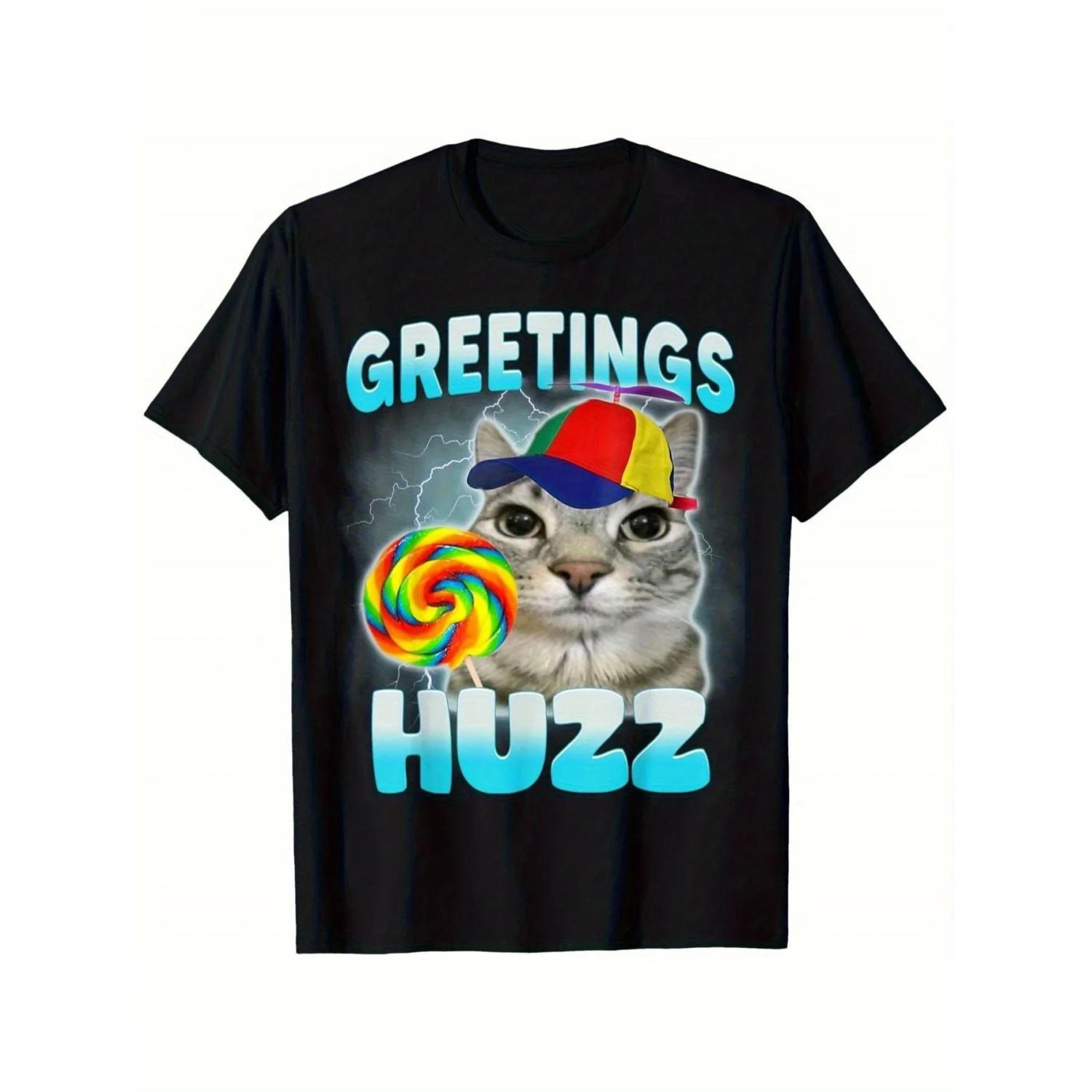 Greetings Huzz Fun Cat Meme T-Shirt Soft Breathable Crew Neck Tee with Lollipop &Party Fashion Short Sleeve Casual Clothing S чёрный
Greetings Huzz Fun Cat Meme T-Shirt Soft Breathable Crew Neck Tee with Lollipop &Party Fashion Short Sleeve Casual Clothing S чёрный