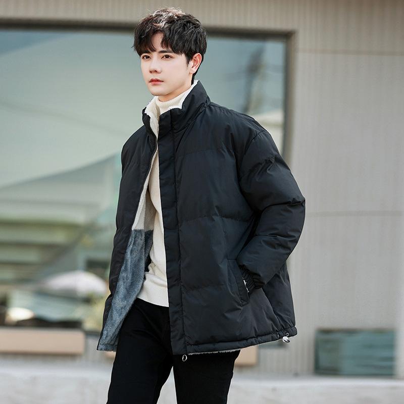 Men in winter cotton-padded clothes wear fleece and thickened cotton-padded jackets, trendy brand cold-proof clothes, stand-up collar warm M чорний
Men in winter cotton-padded clothes wear fleece and thickened cotton-padded jackets, trendy brand cold-proof clothes, stand-up collar warm M чорний