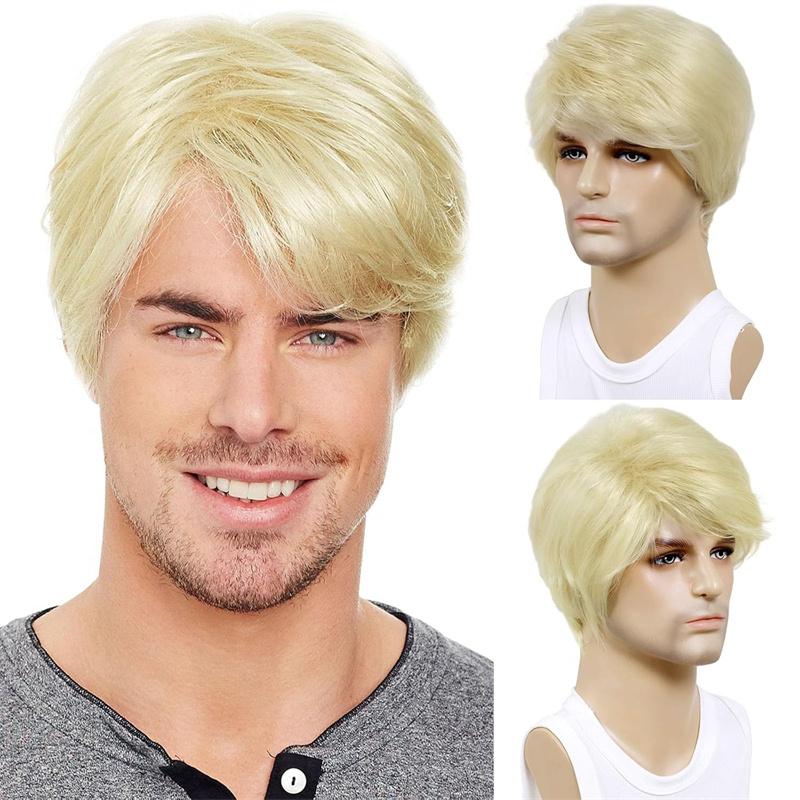 Synthetic Ombre Blonde Wig for Men Short Wave Wig with Bangs Natural Fluffy Hair Daily Anime Party Cosplay Wigs Male
Synthetic Ombre Blonde Wig for Men Short Wave Wig with Bangs Natural Fluffy Hair Daily Anime Party Cosplay Wigs Male