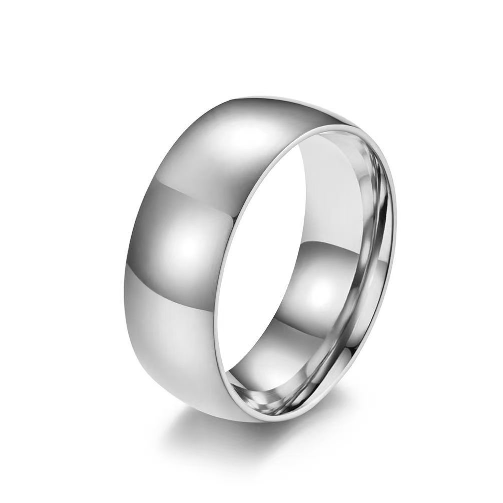 Titanium steel domineering ring men s jewelry niche design plain ring ring couple pair ring inner and outer balls do not fade jewelry 13
Titanium steel domineering ring men s jewelry niche design plain ring ring couple pair ring inner and outer balls do not fade jewelry 13
