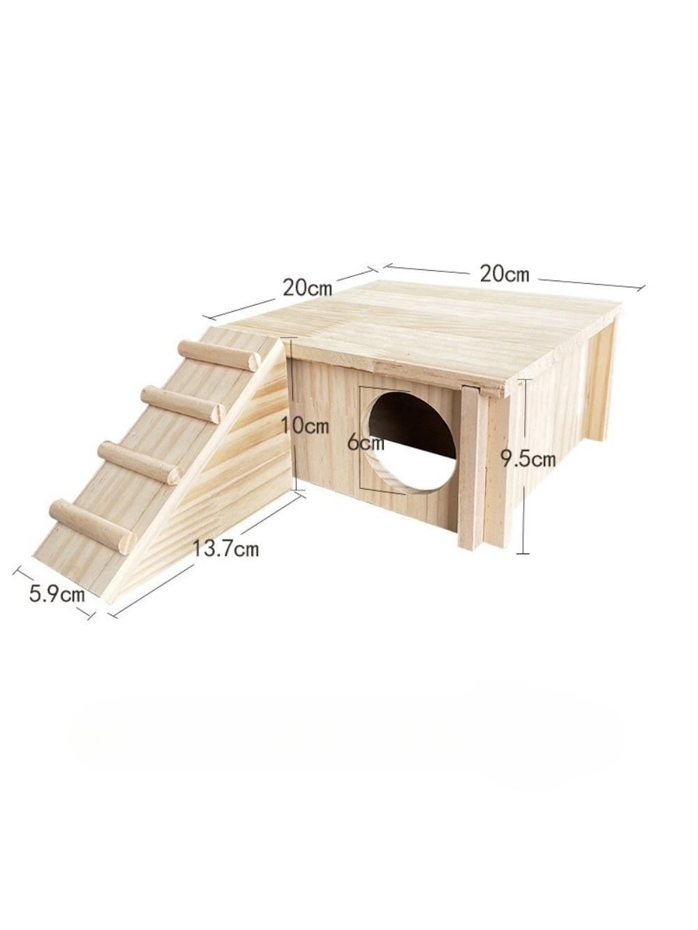 Hamster two bedroom shelter maze multi grid solid wood toys golden bear landscaping shelter
Hamster two bedroom shelter maze multi grid solid wood toys golden bear landscaping shelter