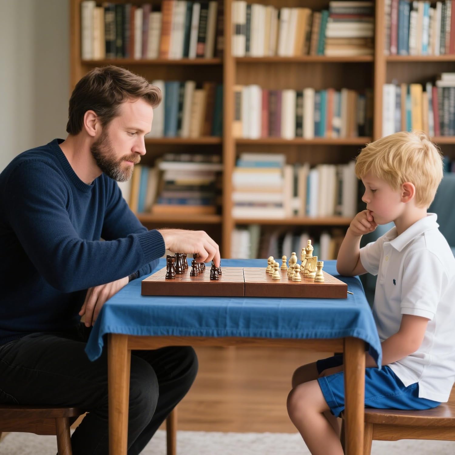 Магнитный шахматный набор 15,4 Кожаная доска с фигурами ручной работы, 2 дополнительные ферзи, Хранение и складная дорожная шахматная игра United States
Магнитный шахматный набор 15,4 Кожаная доска с фигурами ручной работы, 2 дополнительные ферзи, Хранение и складная дорожная шахматная игра United States