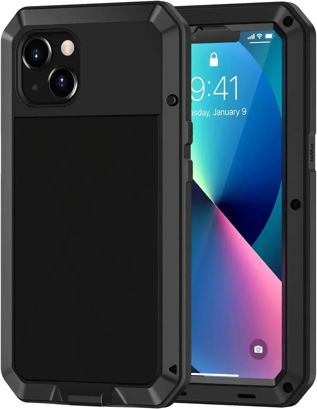 Для iPhone 17 Air 16e 15 14 13 12 11 Pro Max XS XR 8 7 Plus Металлический чехол Tank Armor Противоударная алюминиевая крышка Защита экрана из стекла For iPhone 17Pro Max&Aluminum чёрный
Для iPhone 17 Air 16e 15 14 13 12 11 Pro Max XS XR 8 7 Plus Металлический чехол Tank Armor Противоударная алюминиевая крышка Защита экрана из стекла For iPhone 17Pro Max&Aluminum чёрный