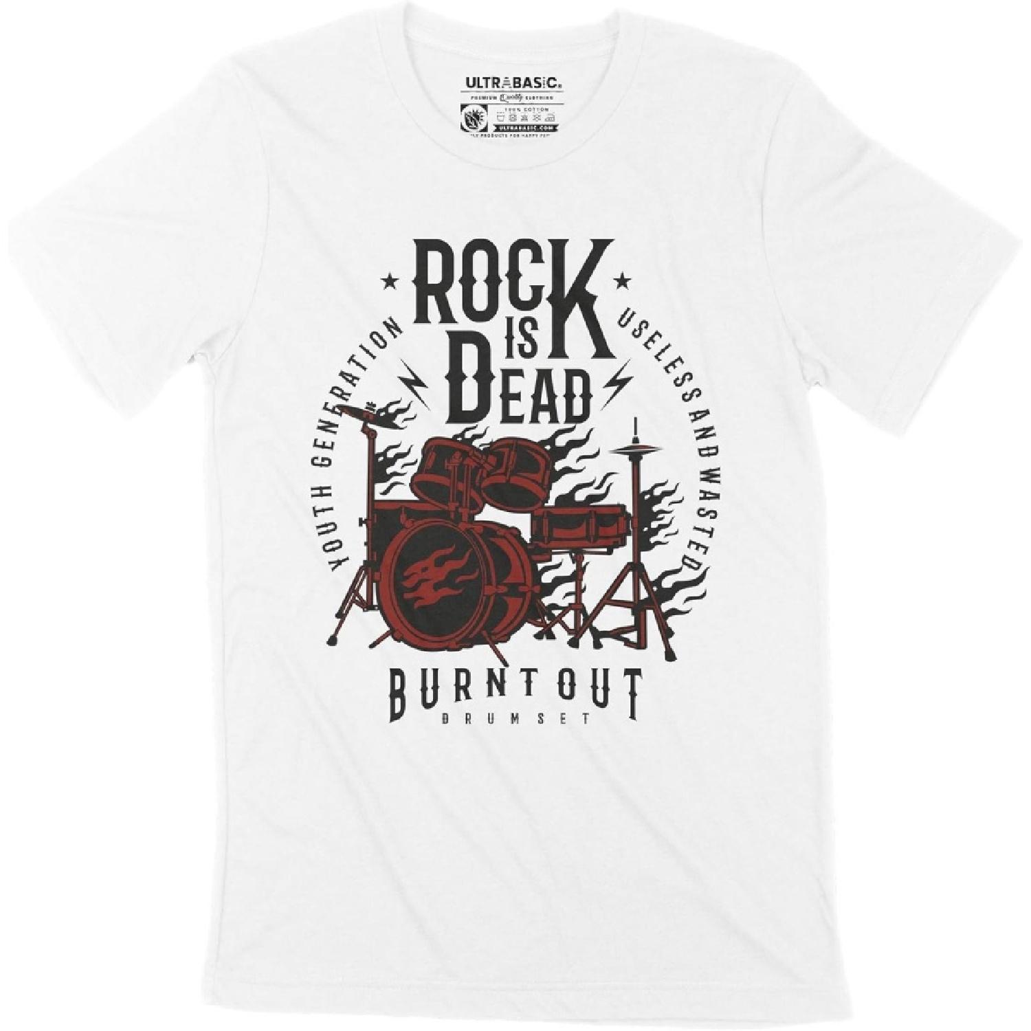 ULTRABASIC Men s Graphic T-Shirt Rock is Dead - Burnt Out Drumset Music Eco-Friendly Limited Edition Short Sleeve Tee-Shirt XXXXXL білий
ULTRABASIC Men s Graphic T-Shirt Rock is Dead - Burnt Out Drumset Music Eco-Friendly Limited Edition Short Sleeve Tee-Shirt XXXXXL білий