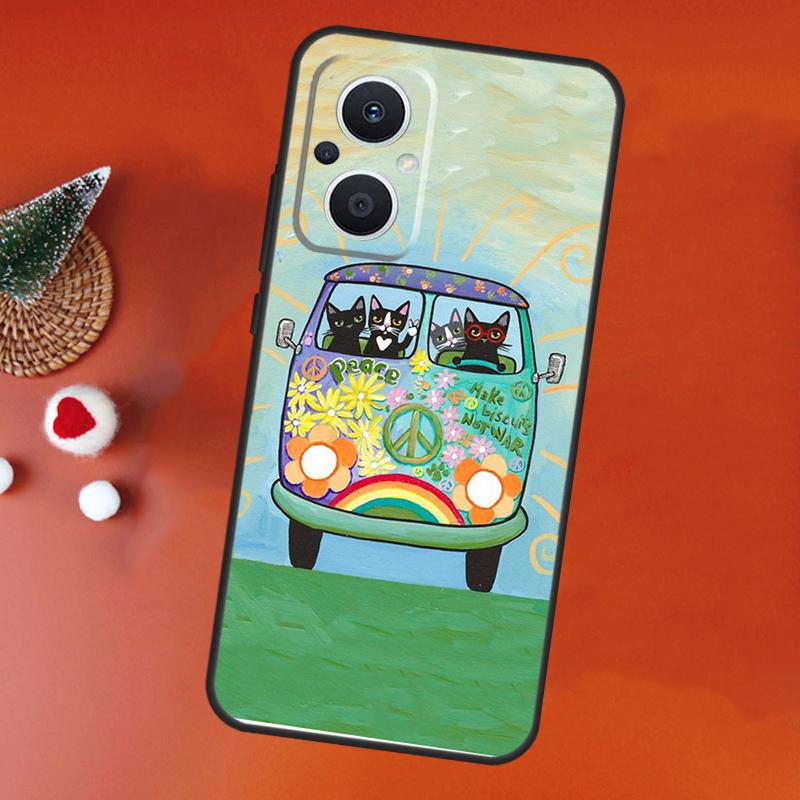 Hippy Peace Bus Cat Case For OPPO Find X8 X6 X9 Pro OPPO Reno 7 8 Lite 10 11 12 13 14 Pro 11F 12F 13F 14F Cover OPPO Find X5 Pro
Hippy Peace Bus Cat Case For OPPO Find X8 X6 X9 Pro OPPO Reno 7 8 Lite 10 11 12 13 14 Pro 11F 12F 13F 14F Cover OPPO Find X5 Pro