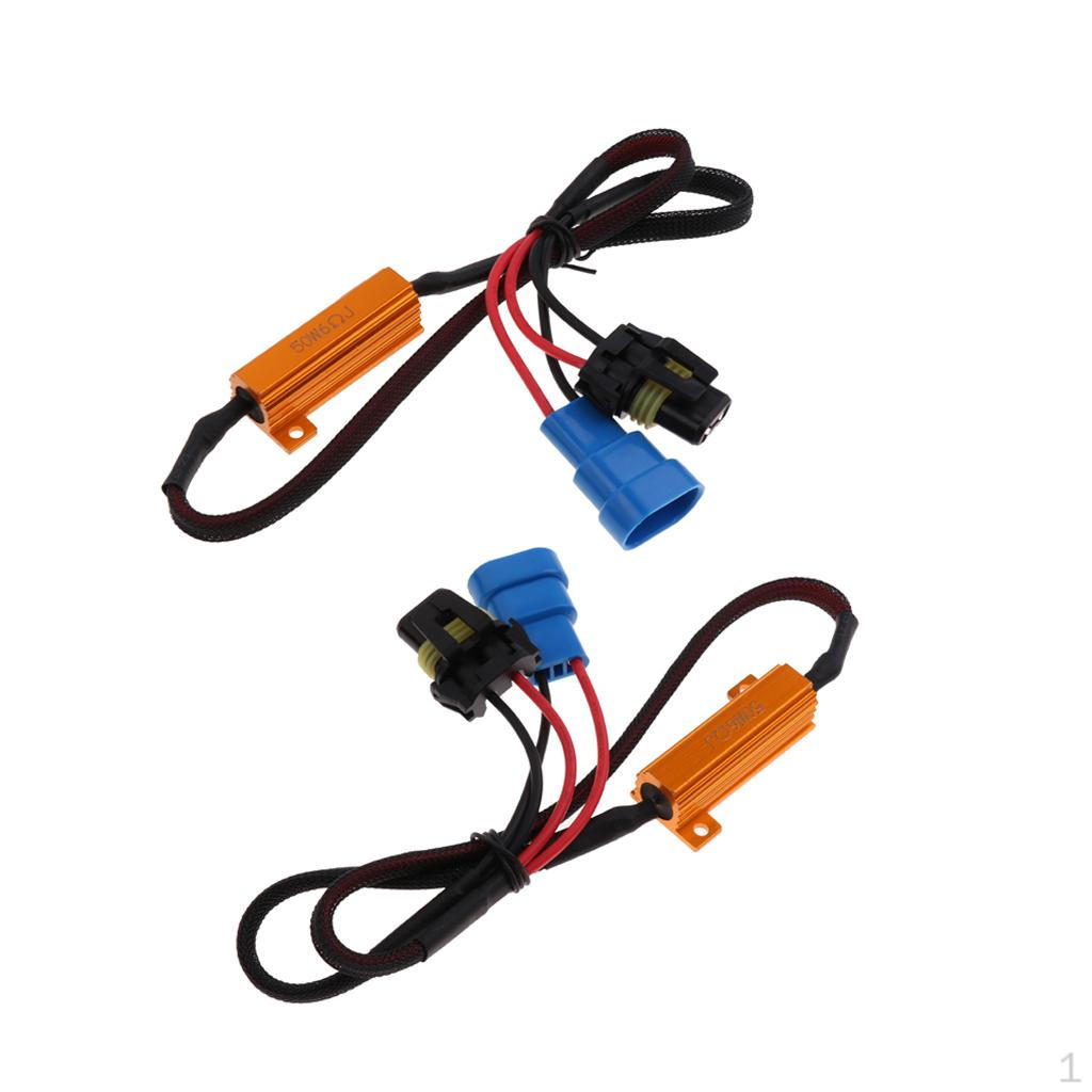 1 Pair 9006 Load Resistor Wiring Harness
1 Pair 9006 Load Resistor Wiring Harness