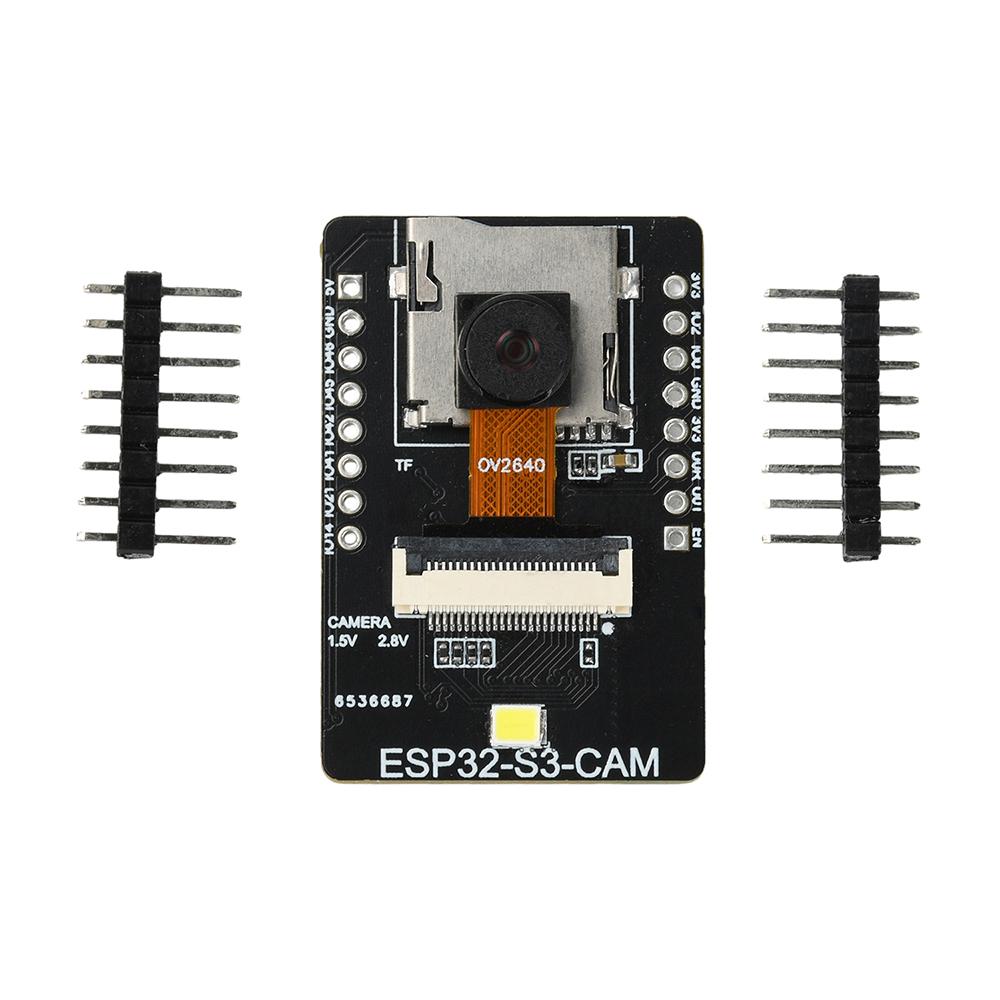 ESP32-S3-CAM WiFi Bluetooth Development Board Visual Recognition Module Type C Support OV2640 OV5640 Camera
ESP32-S3-CAM WiFi Bluetooth Development Board Visual Recognition Module Type C Support OV2640 OV5640 Camera