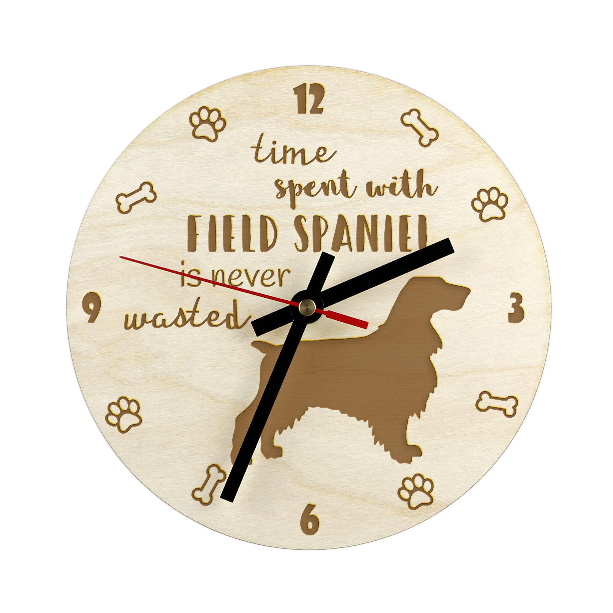 Field Spaniel - clock with dog, wooden clock with engraving, personalised clock by Art-Dog
Field Spaniel - clock with dog, wooden clock with engraving, personalised clock by Art-Dog