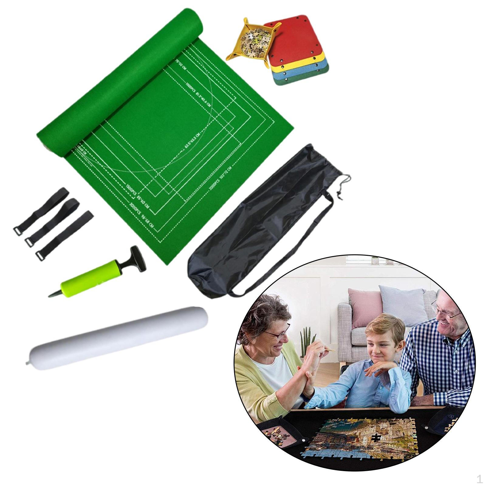 Фетровый коврик для хранения головоломок, рулон пазла чёрный
Фетровый коврик для хранения головоломок, рулон пазла чёрный