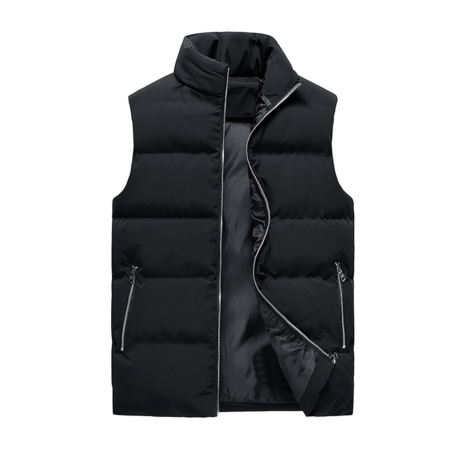 Мужская мода, осенне-зимний повседневный однотонный жилет на молнии с воротником-стойкой, куртка, топ XXXL чёрный
Мужская мода, осенне-зимний повседневный однотонный жилет на молнии с воротником-стойкой, куртка, топ XXXL чёрный