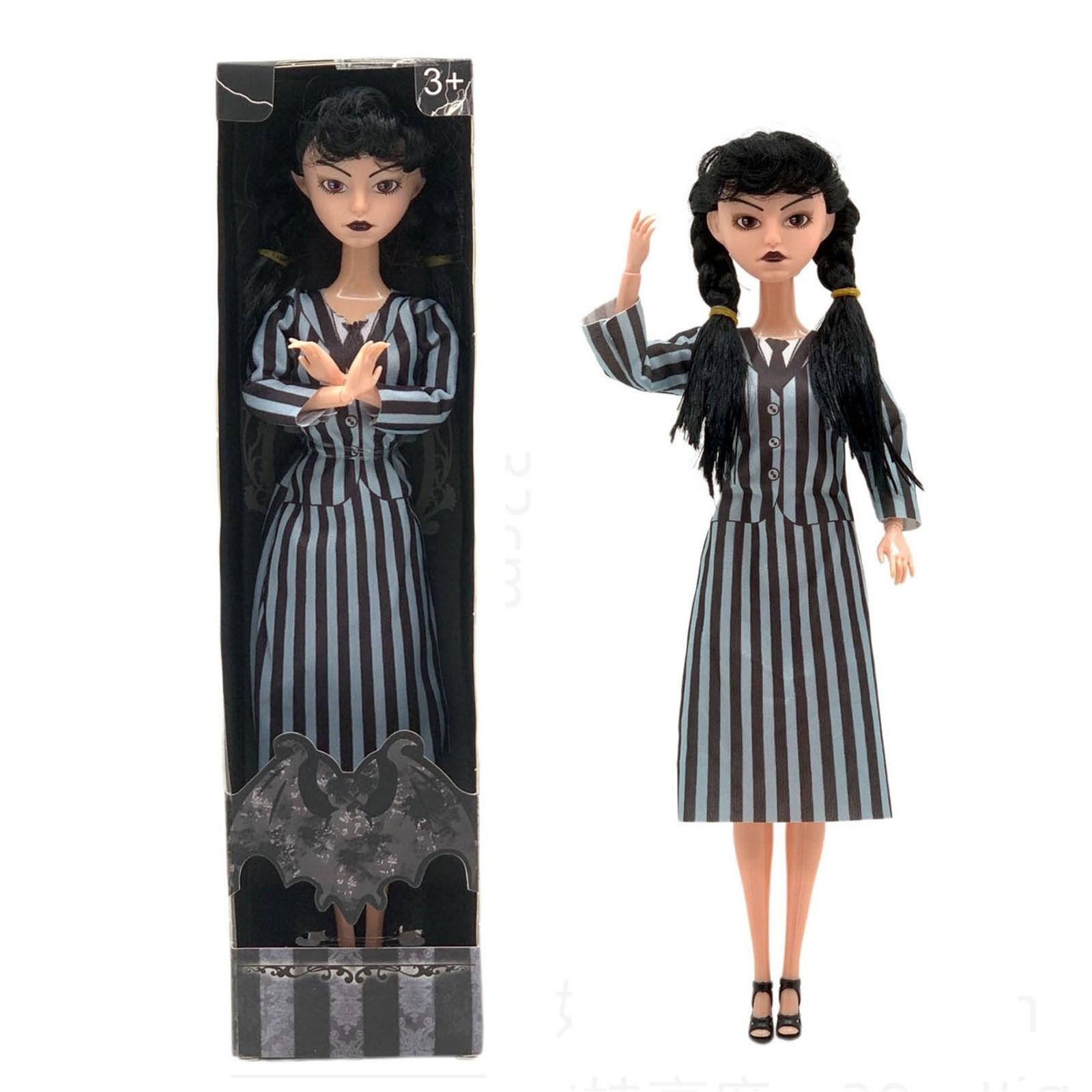 11,5-дюймовая кукла с подарочной коробкой, черное платье, каблуки и волосы, идеальная игрушка в подарок для девочек и фанатов One Size
11,5-дюймовая кукла с подарочной коробкой, черное платье, каблуки и волосы, идеальная игрушка в подарок для девочек и фанатов One Size