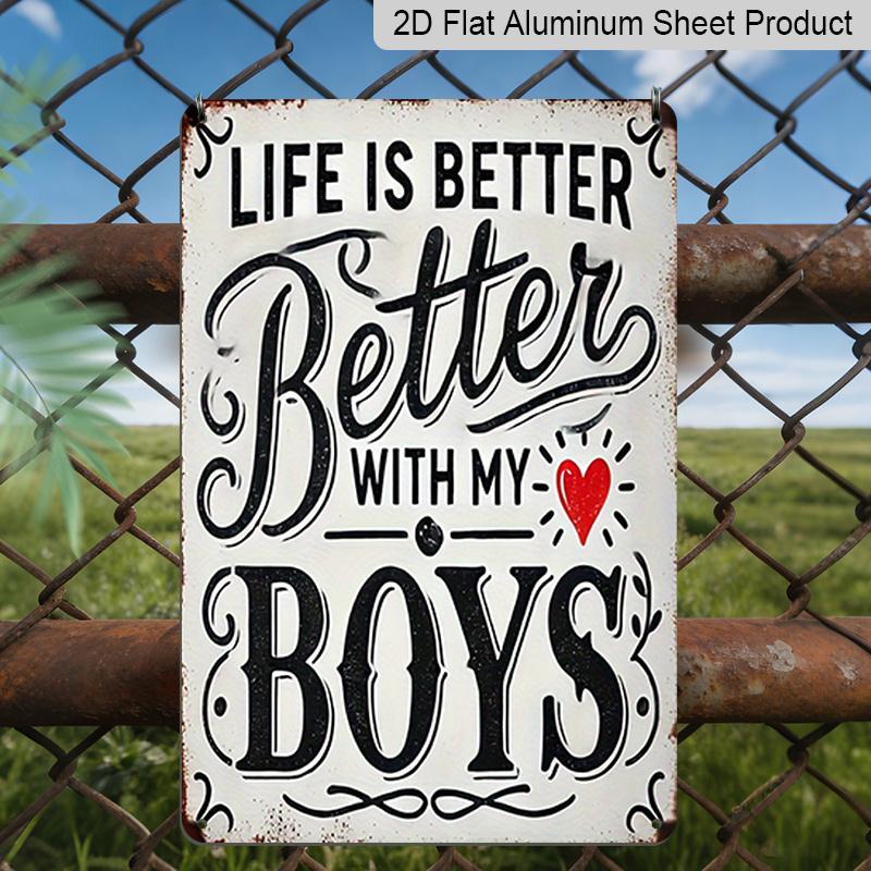 2D Flat, Decorative Aluminum Sign & Plaque 7.87*11.8 Inch Vintage Metal Wall Hanging - I Took My Boy with Me When Life Was Better - Rustic Style 20*30cm
2D Flat, Decorative Aluminum Sign & Plaque 7.87*11.8 Inch Vintage Metal Wall Hanging - I Took My Boy with Me When Life Was Better - Rustic Style 20*30cm