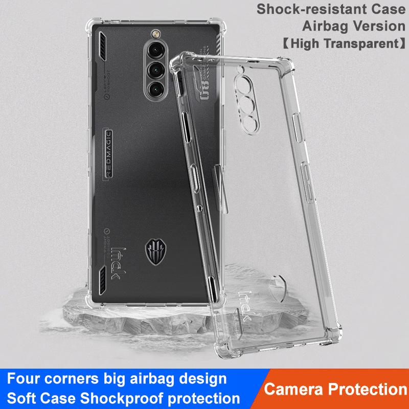 IMAK For ZTE nubia Red Magic 8 Pro 5G/Red Magic 8 Pro+ 5G TPU Phone Case Four Corner Cushion Airbag Design Shock-Absorbing Cover Transparent
IMAK For ZTE nubia Red Magic 8 Pro 5G/Red Magic 8 Pro+ 5G TPU Phone Case Four Corner Cushion Airbag Design Shock-Absorbing Cover Transparent