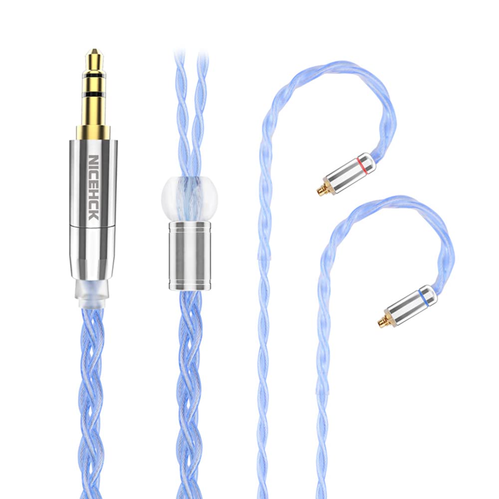 NICEHCK BlueDay Earphone Recable Silver Plated Single Crystal Copper OCC 6N Purity MMCX Plug Metal Connector Detachable Soft Upgrade Cable 3 Pole Soft
NICEHCK BlueDay Earphone Recable Silver Plated Single Crystal Copper OCC 6N Purity MMCX Plug Metal Connector Detachable Soft Upgrade Cable 3 Pole Soft