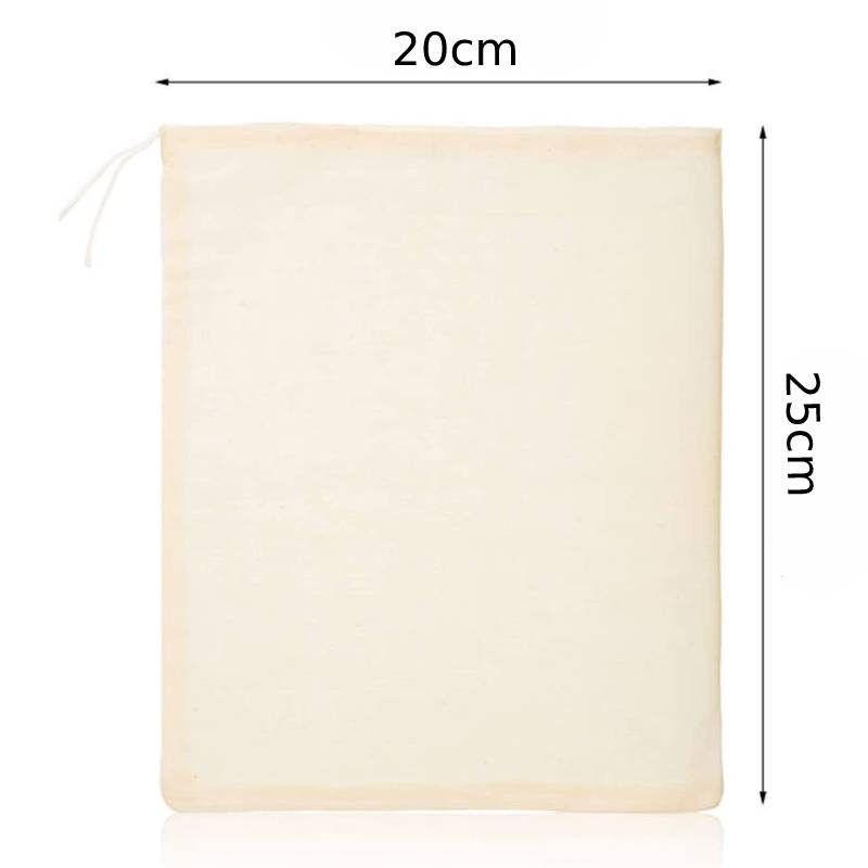 5pcs 20x25CM Reusable Drawstring Cotton Soup Bag Straining Cheesecloth Bag Spice Bag for Cooking Muslin Bags Bone Broth Brew Bag
5pcs 20x25CM Reusable Drawstring Cotton Soup Bag Straining Cheesecloth Bag Spice Bag for Cooking Muslin Bags Bone Broth Brew Bag