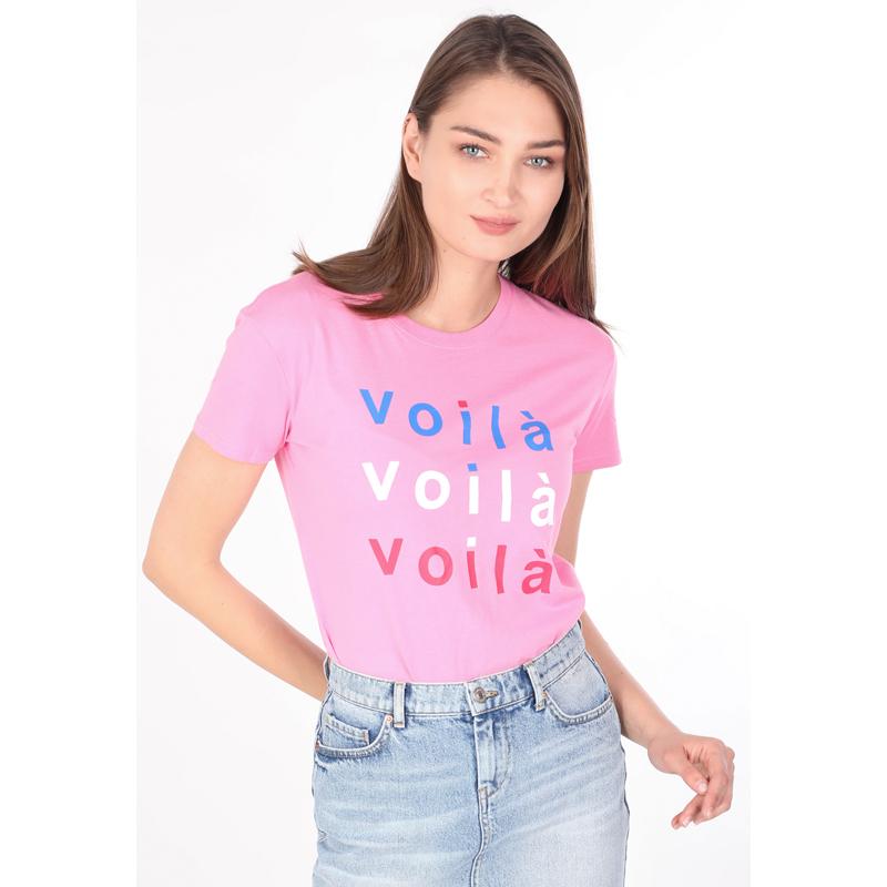 Женская футболка с круглым вырезом и принтом розовая S розовый
Женская футболка с круглым вырезом и принтом розовая S розовый