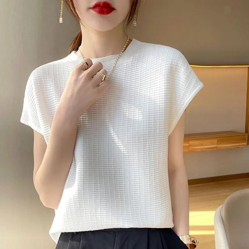 Женская весенняя свободная трикотажная рубашка с коротким рукавом и высоким воротом, однотонная элегантная рубашка с коротким рукавом XXS
Женская весенняя свободная трикотажная рубашка с коротким рукавом и высоким воротом, однотонная элегантная рубашка с коротким рукавом XXS