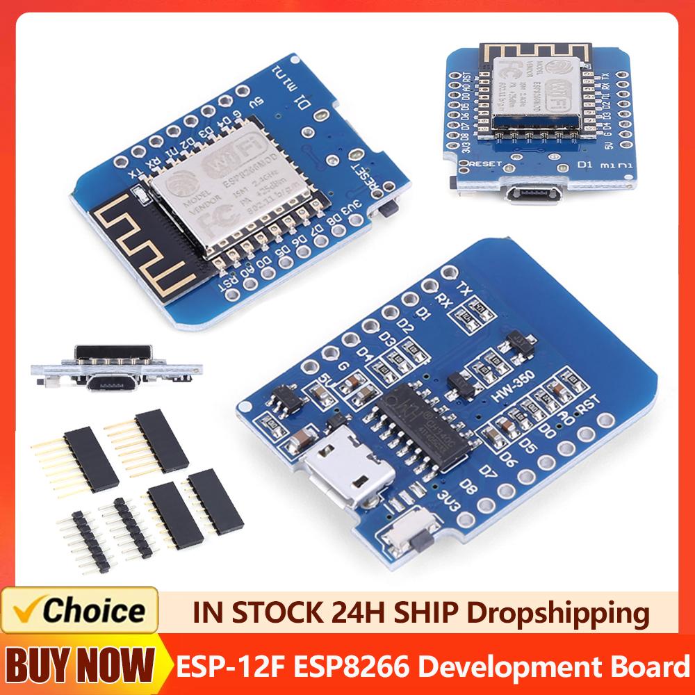 ESP-12F ESP8266 Expansion Board D1 Mini Nodemcu Lua Wifi Development Board for Arduino Compatible with WeMos D1 Mini
ESP-12F ESP8266 Expansion Board D1 Mini Nodemcu Lua Wifi Development Board for Arduino Compatible with WeMos D1 Mini