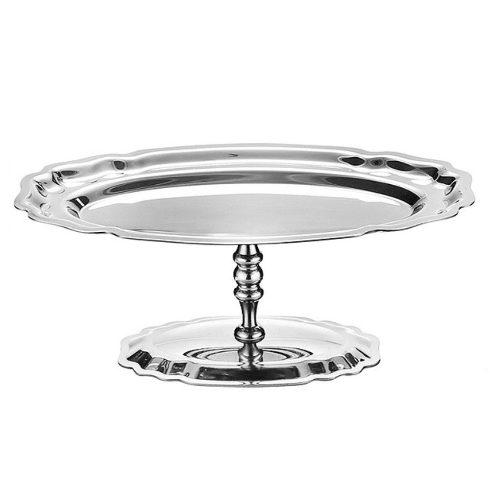 Элегантная десертная чаша Нержавеющая сталь Фруктовая тарелка Подставка для торта Чашка для хранения закусок Свадьба серебряный