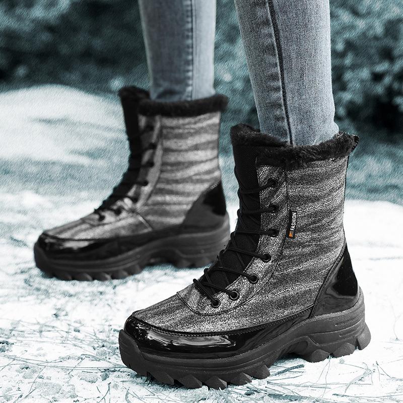 TUINANLE Cotton Shoes for Women Winter Boots Plush Warm Snow Boots Non-slip Thick Sole Female Mid-calf Bling Shoes 38
TUINANLE Cotton Shoes for Women Winter Boots Plush Warm Snow Boots Non-slip Thick Sole Female Mid-calf Bling Shoes 38