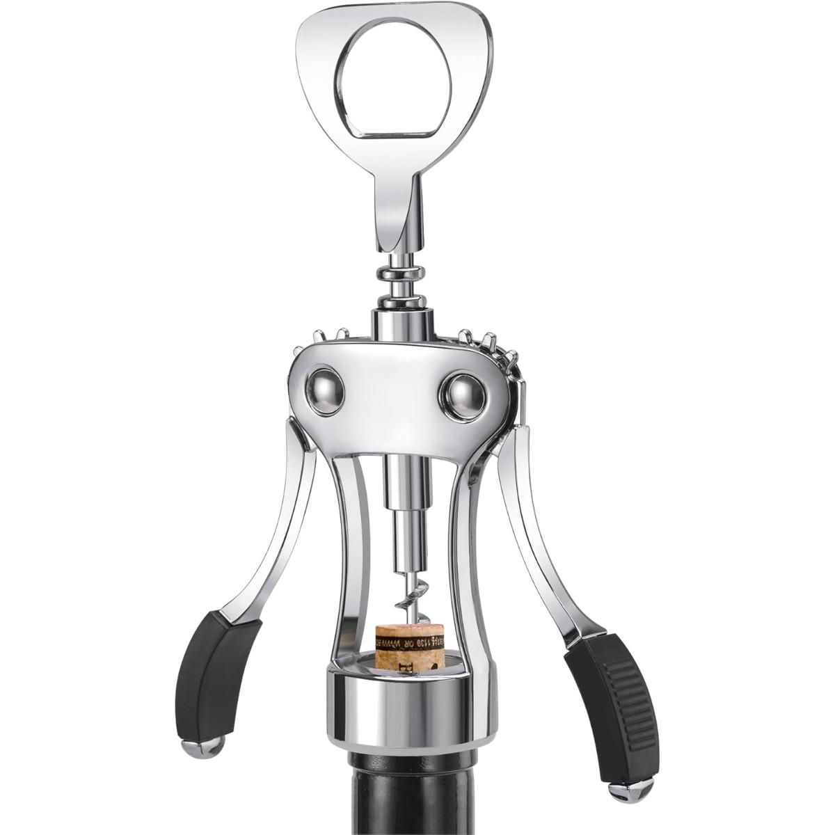 Wine Opener Premium Multifunctional Wing Corkscrew Wine Bottle Opener Suitable for Kitchens Restaurants Bars and Waiters.
Wine Opener Premium Multifunctional Wing Corkscrew Wine Bottle Opener Suitable for Kitchens Restaurants Bars and Waiters.
