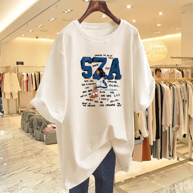 New alphabet print short-sleeved t-shirt women s loose white top bottoming shirt summer XXXL
New alphabet print short-sleeved t-shirt women s loose white top bottoming shirt summer XXXL