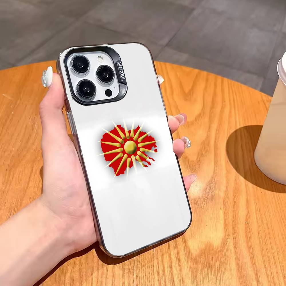 M-Macedonia Flag Phone Case For iPhone17 16 15 14 13 12 Pro Max Grey Black Matte Laser Metallic Aurora Funda iPhone16pro
M-Macedonia Flag Phone Case For iPhone17 16 15 14 13 12 Pro Max Grey Black Matte Laser Metallic Aurora Funda iPhone16pro