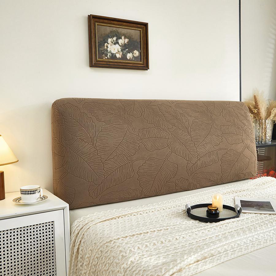 Jacquard Headboard Cover With Botanical Leaf Design - All-Season Stretchable Fabric, Pet-Resistant Protector, Machine Washable S
Jacquard Headboard Cover With Botanical Leaf Design - All-Season Stretchable Fabric, Pet-Resistant Protector, Machine Washable S