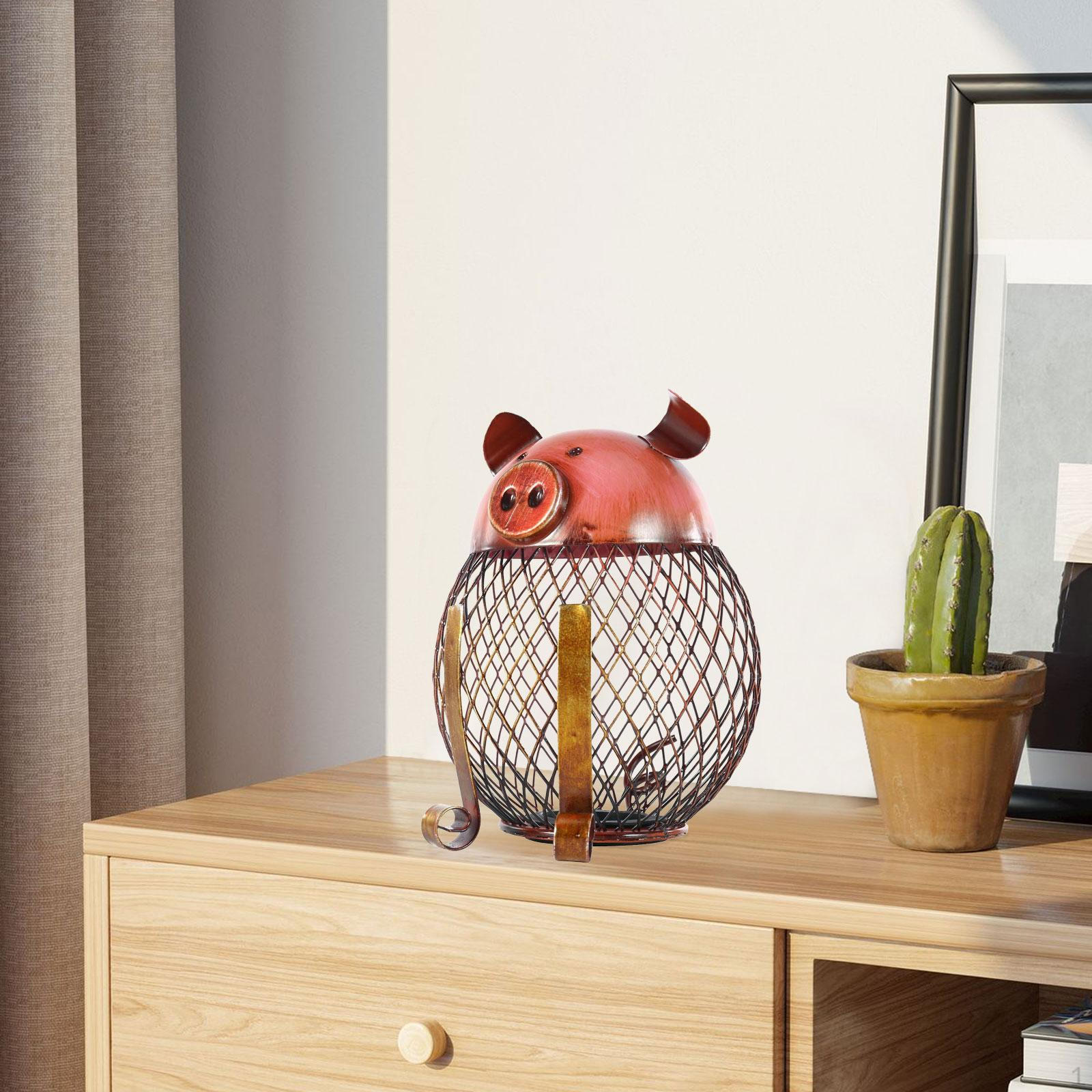 Iron Pig Money Bank Hollowed Out Change Jar Statue Functional Adorable Saving for Home
Iron Pig Money Bank Hollowed Out Change Jar Statue Functional Adorable Saving for Home