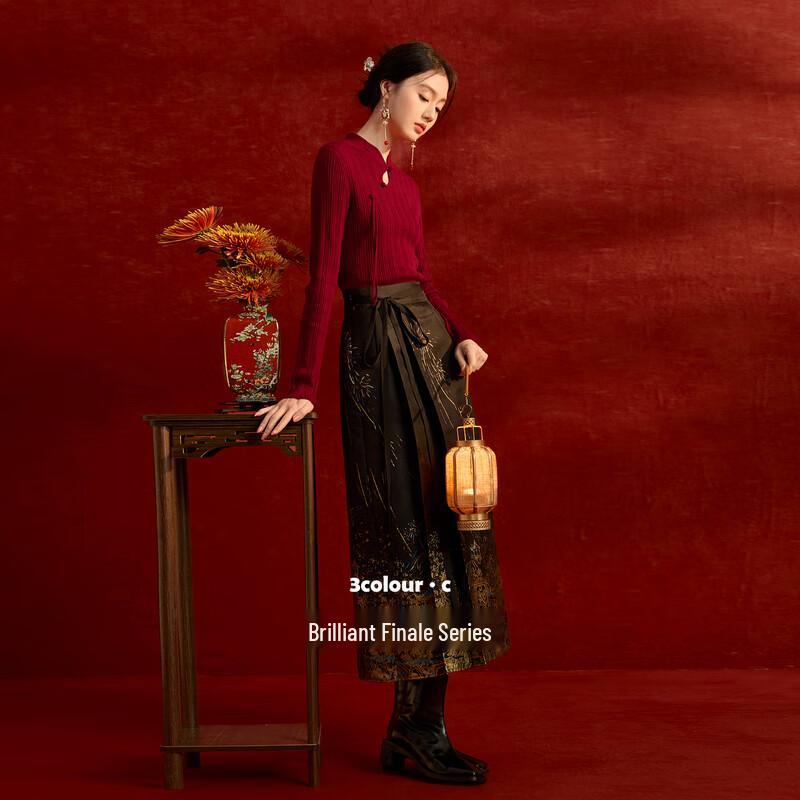 Sancai New Chinese Style Cut-out Knit Sweater S
Sancai New Chinese Style Cut-out Knit Sweater S